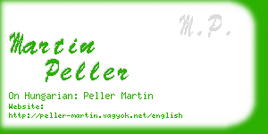 martin peller business card